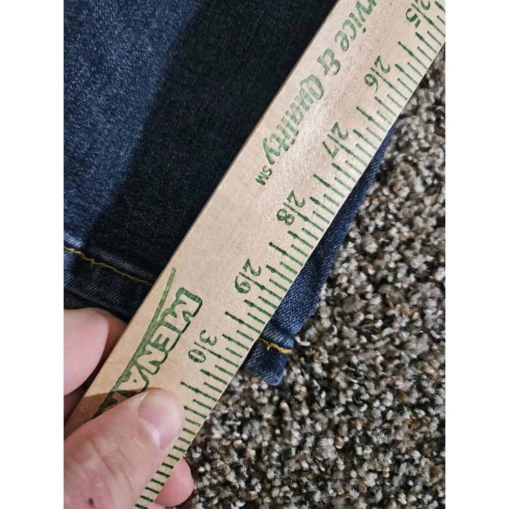 Levi's 506 Straight Fit Jeans Mens 32x34 High Stretch Dark Wash‎ Denim Vtg